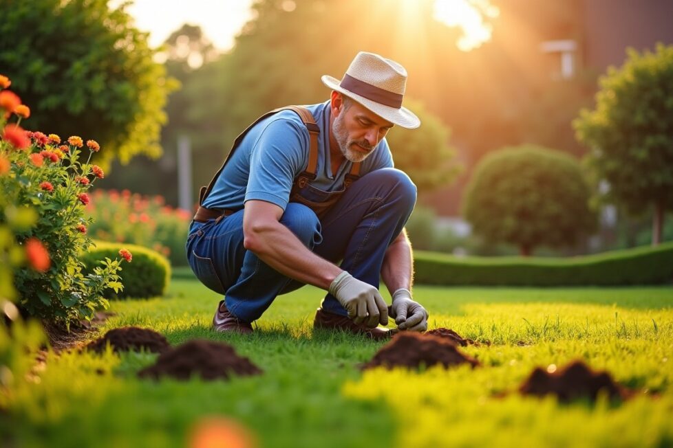 Stratégies éprouvées pour débarrasser votre jardin des taupes