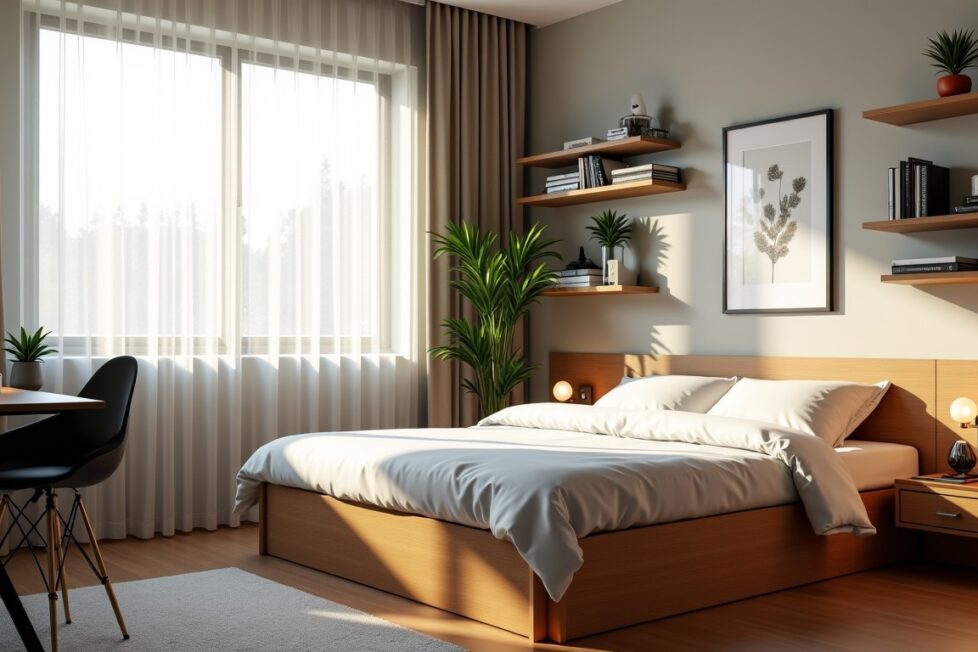 Astuces ingénieuses pour maximiser l'espace et organiser efficacement une petite chambre
