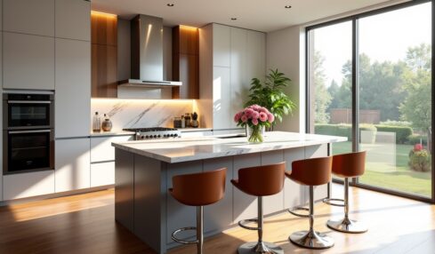 Aménager un îlot central de cuisine : de la conception à la réalisation avec un plan de travail sur mesure