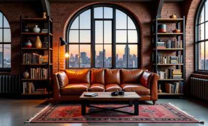 Idées pour une déco de salon industriel : créer un espace chaleureux et moderne avec des touches vintage