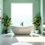 Idées créatives pour l'aménagement de la salle de bain : choisir des couleurs apaisantes et modernes