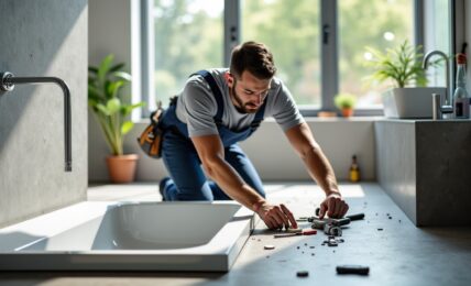 Guide pratique : Installer un receveur de douche sur une dalle béton sans difficulté