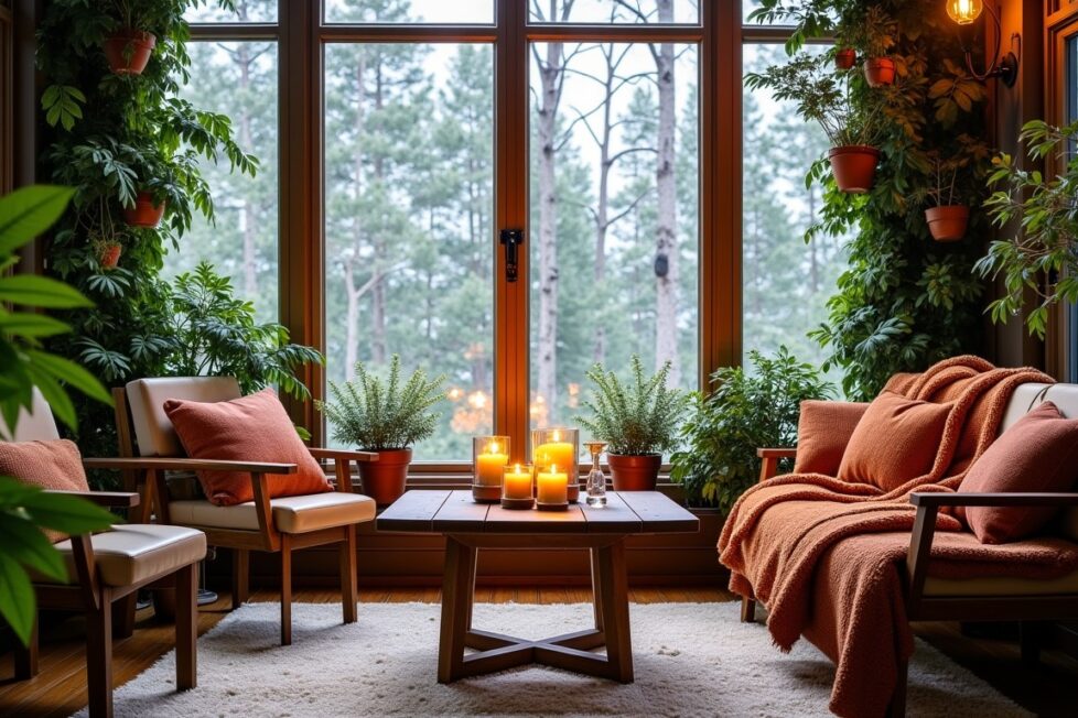 Créer un jardin d'hiver chaleureux et accueillant : idées et conseils pour un espace cocooning en décembre