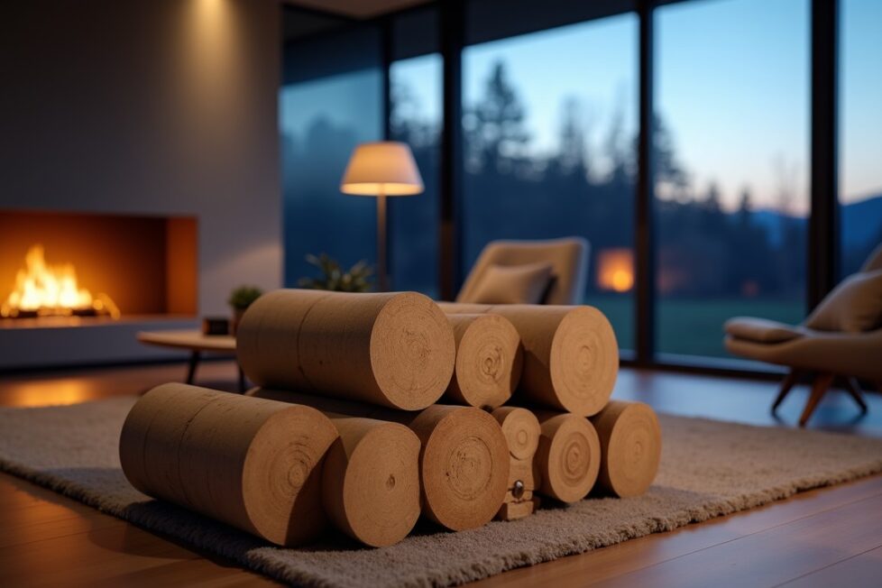Bûches compressées : la nouvelle ère du bois de chauffage réinventée