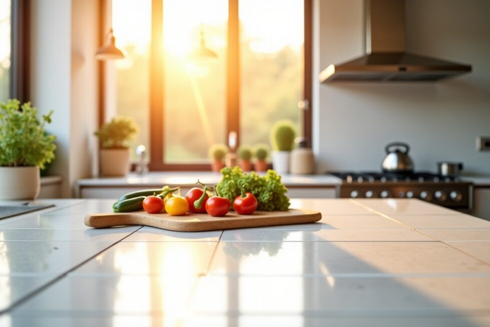 Modernisez votre cuisine : astuces et coûts pour relooker un plan de travail en carrelage