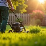 Les meilleures techniques pour tondre efficacement une pelouse haute et humide