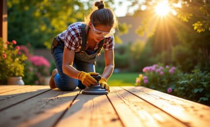 Comment remédier à une terrasse en bois glissante ?