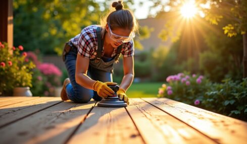 Comment remédier à une terrasse en bois glissante ?