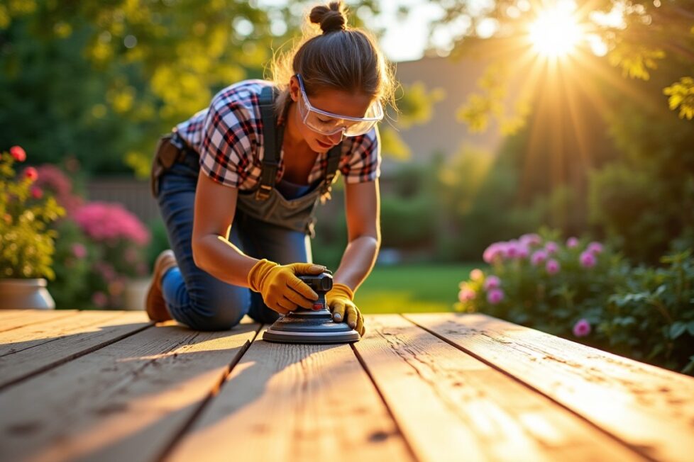 Comment remédier à une terrasse en bois glissante ?