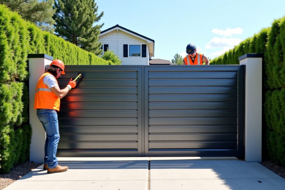 Les défis techniques à prendre en compte pour installer un portail coulissant en aluminium