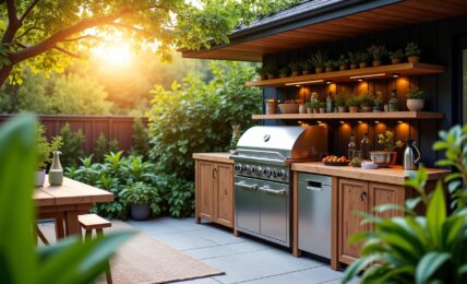 Astuces pour optimiser l'espace autour de votre cuisine d'extérieur