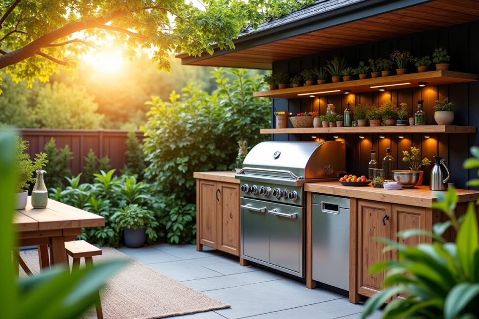 Astuces pour optimiser l'espace autour de votre cuisine d'extérieur
