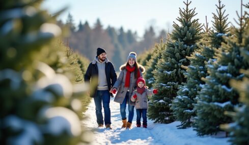 Choisir un arbre de Noël frais