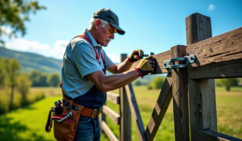 Astuces pour ajuster les gonds d’un portail battant qui frotte contre le sol