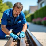 Guide pratique pour débloquer, nettoyer et lubrifier le rail d’un portail coulissant coincé