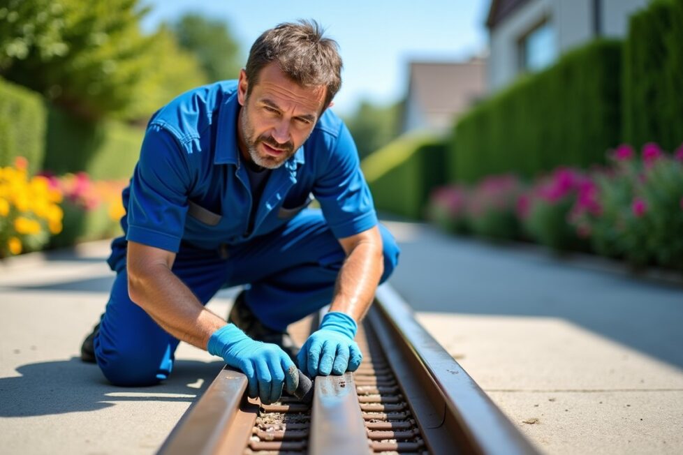 Guide pratique pour débloquer, nettoyer et lubrifier le rail d’un portail coulissant coincé