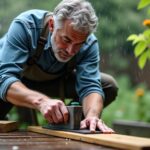 Guide pratique pour raboter un portail en bois qui gonfle et frotte au sol sous la pluie sans commettre d'erreur