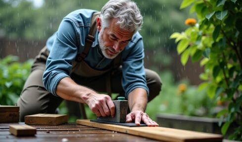Guide pratique pour raboter un portail en bois qui gonfle et frotte au sol sous la pluie sans commettre d'erreur