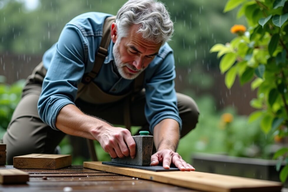Guide pratique pour raboter un portail en bois qui gonfle et frotte au sol sous la pluie sans commettre d'erreur