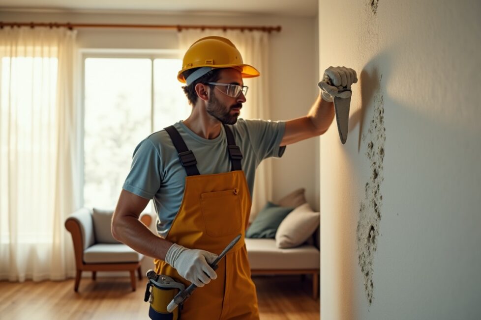 Techniques efficaces pour réparer un trou dans un mur friable sans risque d'effondrement