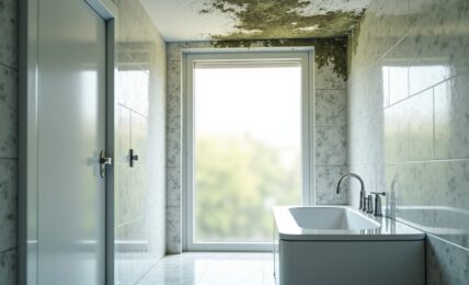 Moisissures au plafond de la salle de bain : causes principales et solutions efficaces pour les éliminer