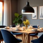 Guide pratique : Trouver la hauteur idéale pour votre suspension de salle à manger