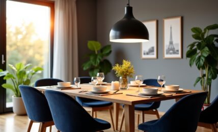 Guide pratique : Trouver la hauteur idéale pour votre suspension de salle à manger