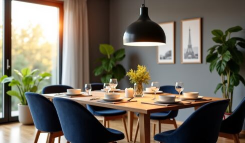 Guide pratique : Trouver la hauteur idéale pour votre suspension de salle à manger