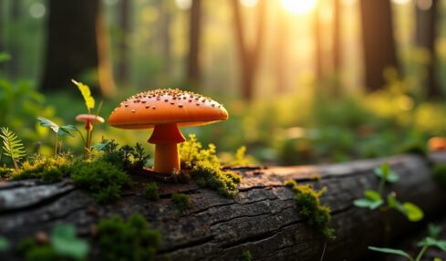 Champignon orange sur bois mort : découvrir son rôle et les gestes à adopter